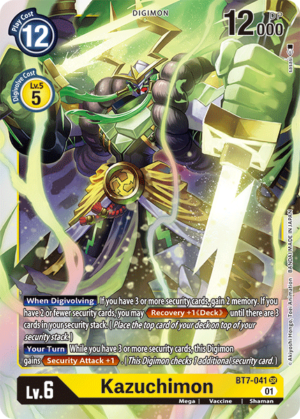 Kazuchimon BT7-041 -  Super Rare BT07 Next Adventure