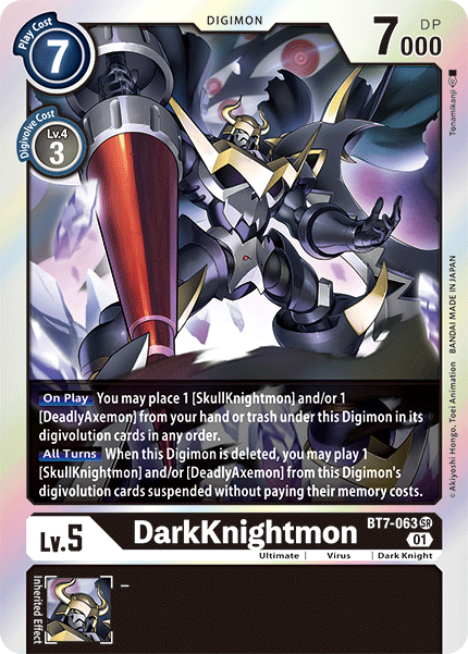 DarkKnightmon BT7-063 -  Super Rare BT07 Next Adventure