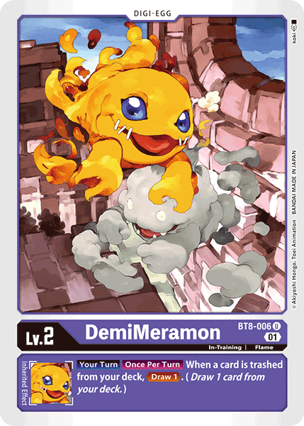 DemiMeramon BT8-006 - Uncommon BT08 New Awakening