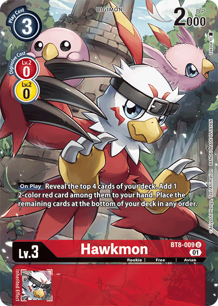 Hawkmon BT8-009 - Alternate Art BT08 New Awakening