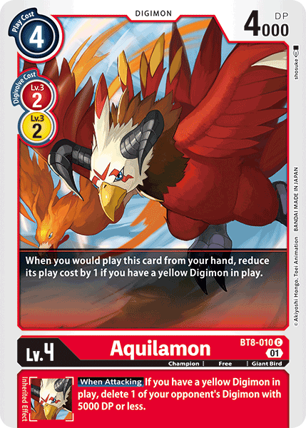 Aquilamon BT8-010 - Common BT08 New Awakening
