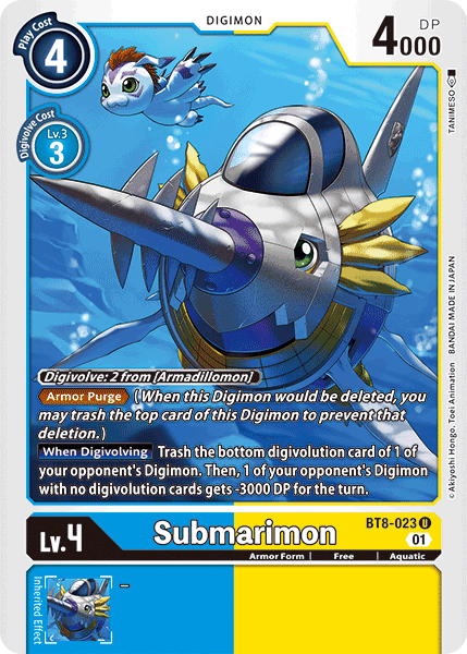 Submarimon BT8-023 - Uncommon BT08 New Awakening