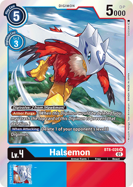 Halsemon BT8-026 - Rare BT08 New Awakening