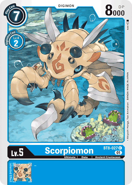 Scorpiomon BT8-027 - Common BT08 New Awakening