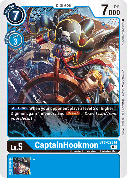 CaptainHookmon BT8-028 - Common BT08 New Awakening