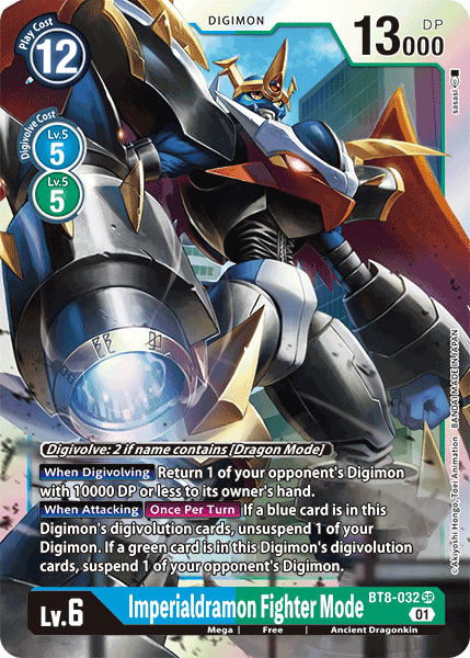 Imperialdramon Fighter Mode BT8-032 - Super Rare BT08 New Awakening