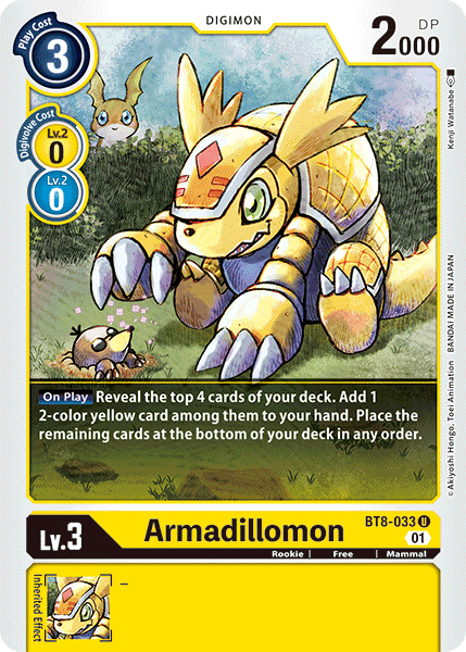 Armadillomon BT8-033 - Uncommon BT08 New Awakening