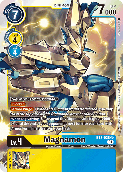 Magnamon BT8-038 - Super Rare BT08 New Awakening