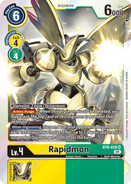 Rapidmon BT8-039 - Super Rare BT08 New Awakening