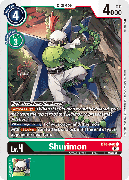 Shurimon BT8-048 - Uncommon BT08 New Awakening