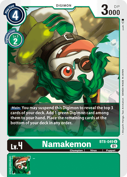 Namakemon BT8-049 - Uncommon BT08 New Awakening