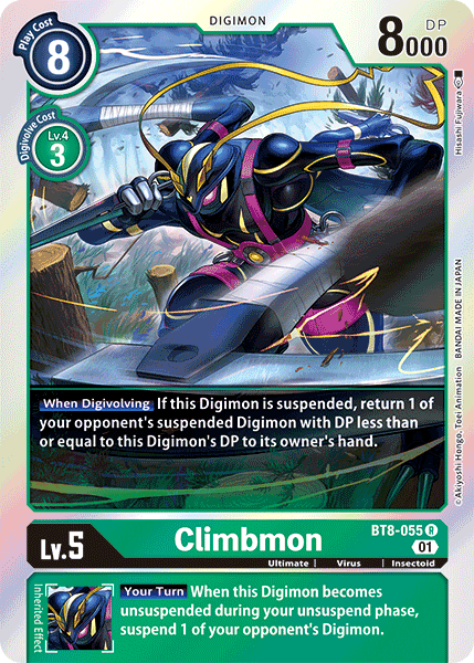 Climbmon BT8-055 - Rare BT08 New Awakening