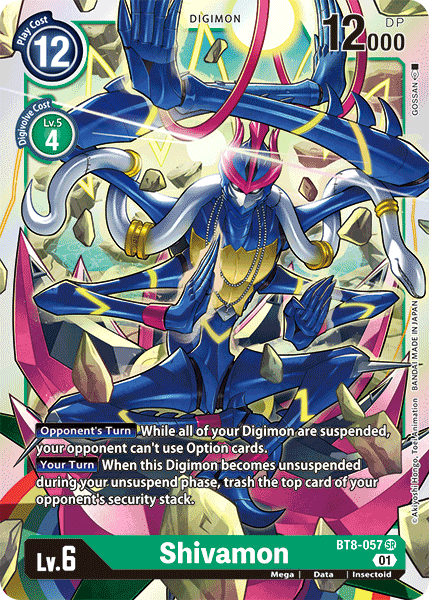 Shivamon BT8-057 - Super Rare BT08 New Awakening