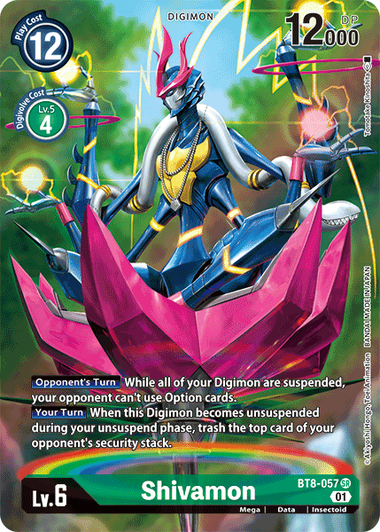 Shivamon BT8-057 - Alternate Art BT08 New Awakening