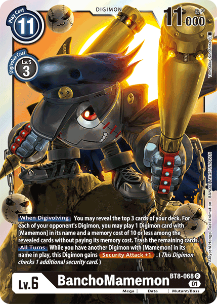 BanchoMamemon BT8-068 - Rare BT08 New Awakening