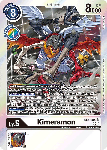 Kimeramon BT8-084 - Super Rare BT08 New Awakening