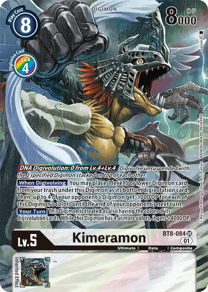 Kimeramon BT8-084 - Alternate Art BT08 New Awakening