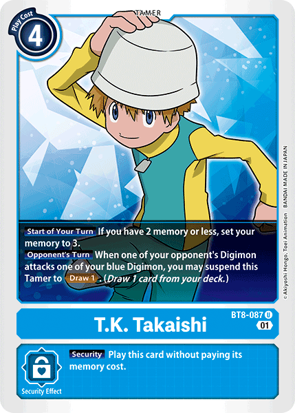 T.K. Takaishi BT8-087 - Uncommon BT08 New Awakening