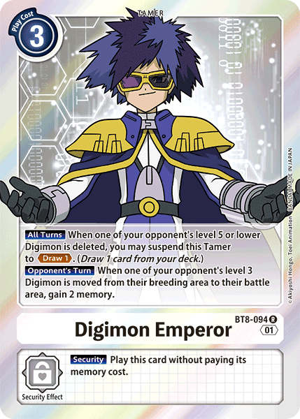 Digimon Emperor BT8-094 - Rare BT08 New Awakening