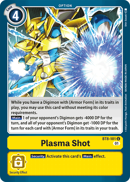 Plasma Shot BT8-101 - Uncommon BT08 New Awakening