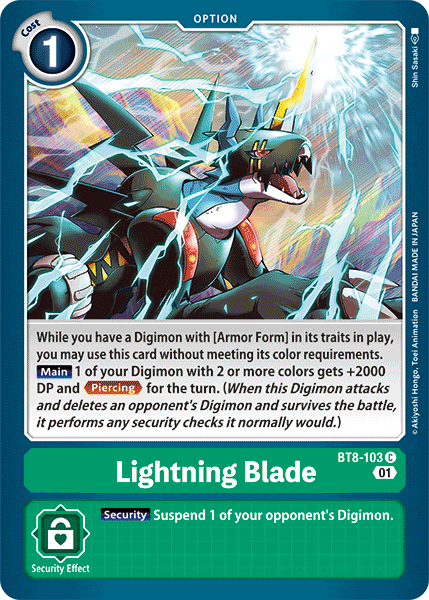 Lightning Blade BT8-103 - Common BT08 New Awakening