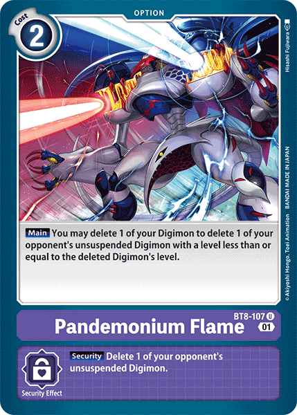 Pandemonium Flame BT8-107 - Uncommon BT08 New Awakening