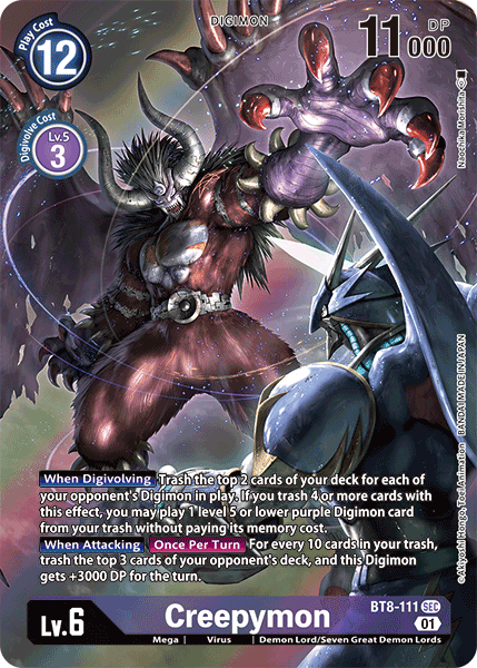 Creepymon BT8-111 - Alternate Art BT08 New Awakening