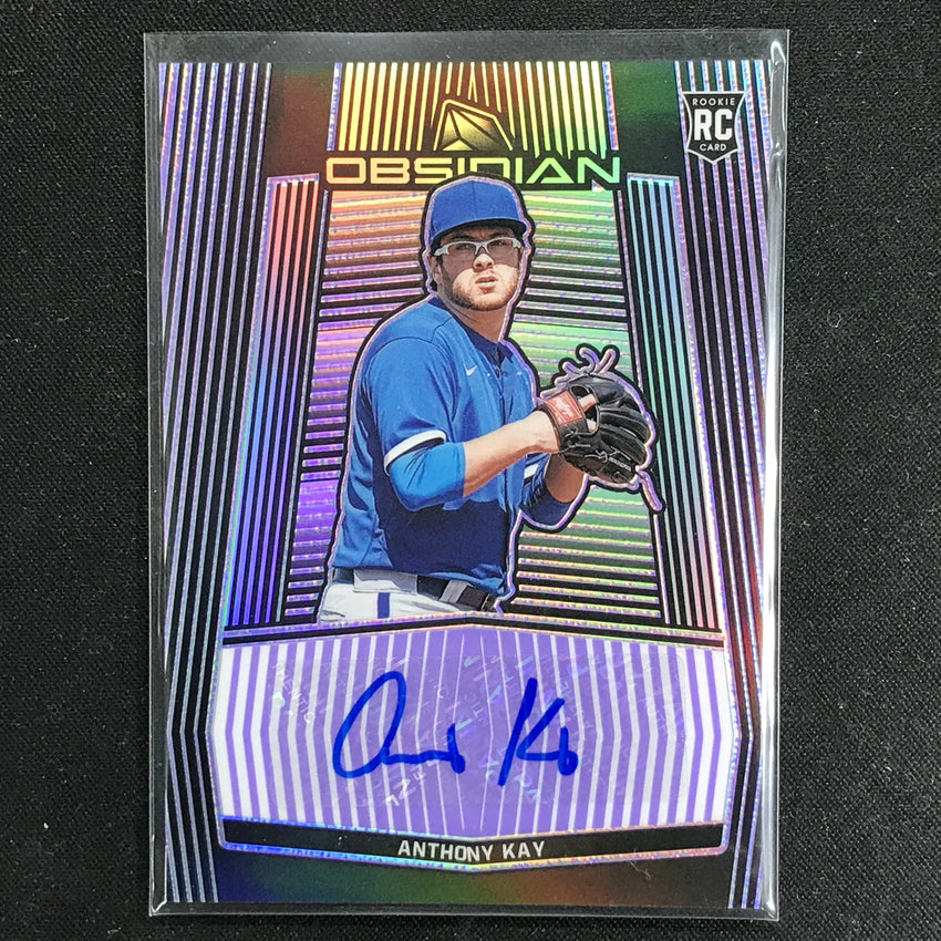 2020 Chronicles ANTHONY KAY Obsidian Rookie Auto Purple 26/49-Cherry Collectables