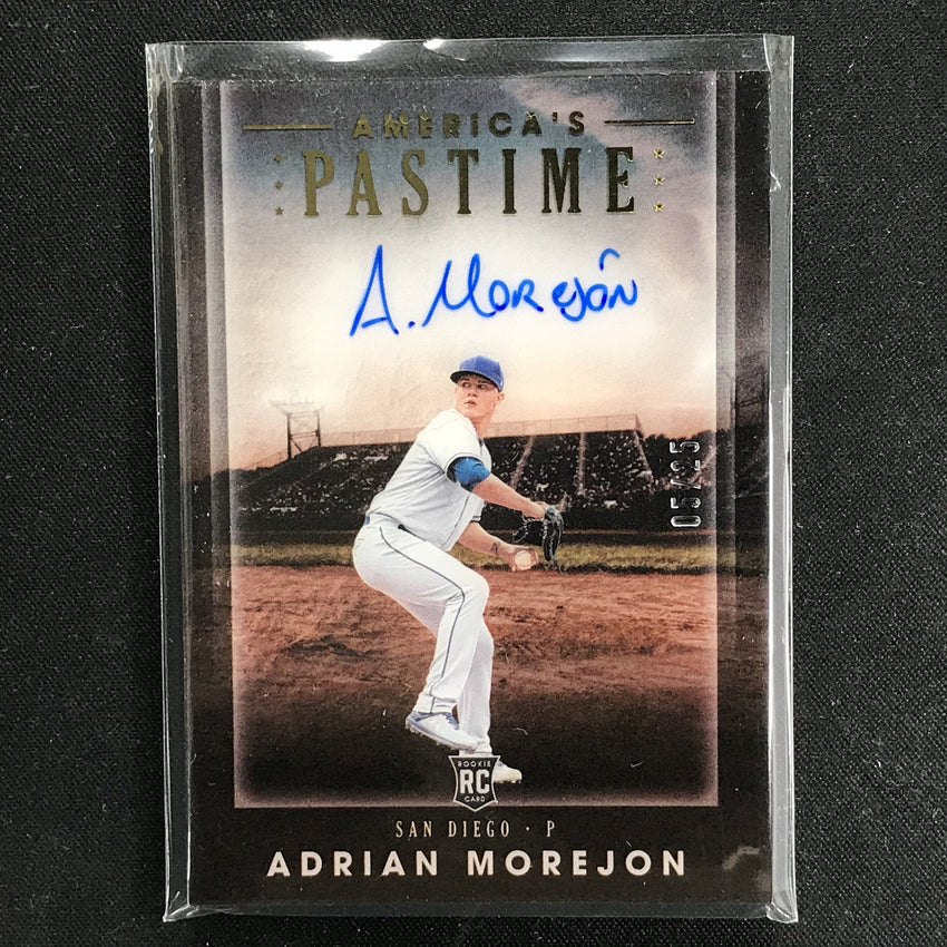 2020 Chronicles ADRIAN MOREJON America's Pastime Rookie Auto Gold 5/25-Cherry Collectables