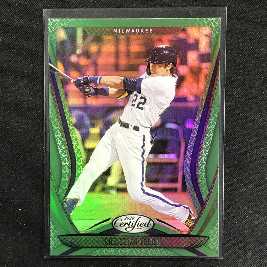 2020 Chronicles CHRISTIAN YELICH Certified Green #24-Cherry Collectables