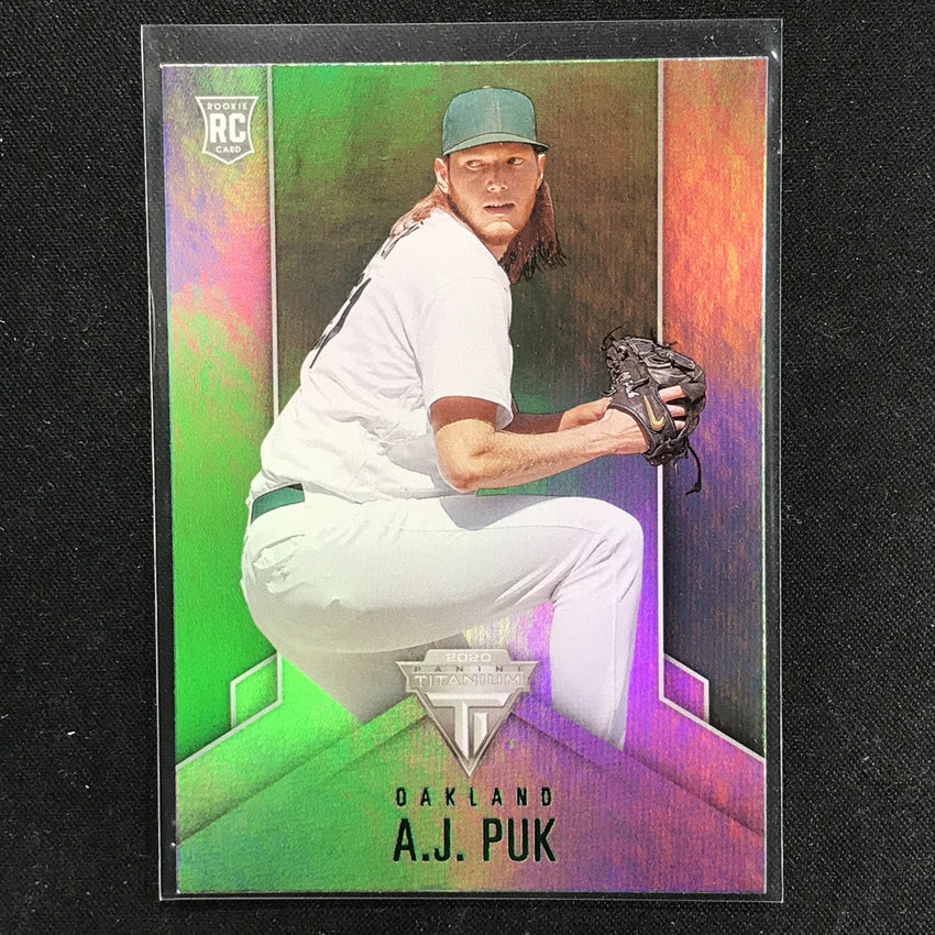 2020 Chronicles A.J. PUK Titanium Green Rookie #8-Cherry Collectables