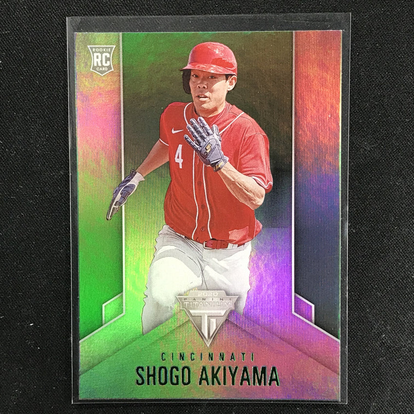 2020 Chronicles SHOGO AKIYAMA Titanium Green Rookie #7-Cherry Collectables