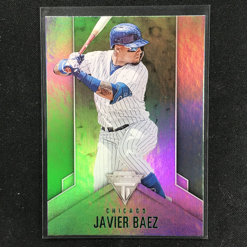 2020 Chronicles JAVIER BAEZ Titanium Green #2-Cherry Collectables