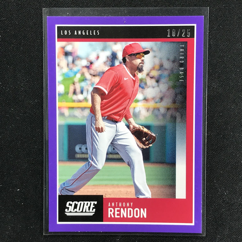 2020 Chronicles ANTHONY RENDON Score Purple 18/25-Cherry Collectables