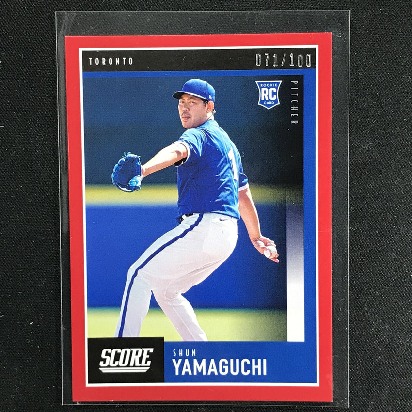 2020 Chronicles SHUN YAMAGUCHI Score Red Rookie 71/100-Cherry Collectables