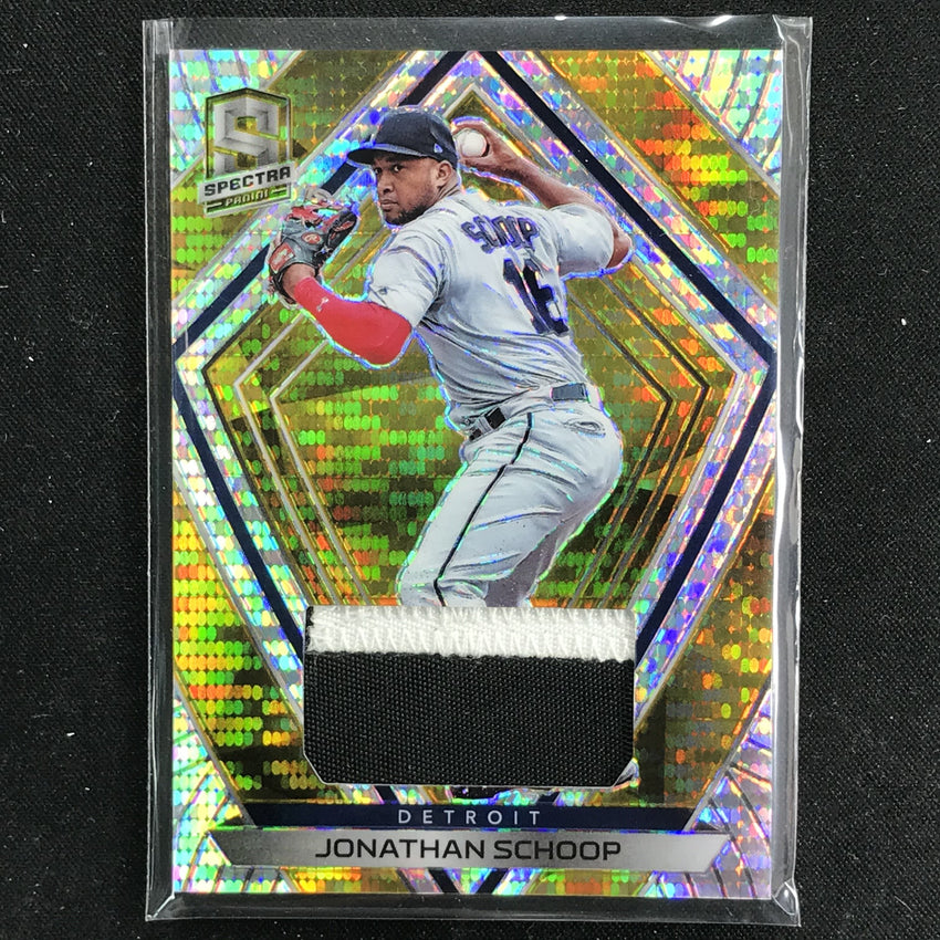 2020 Chronicles JONATHAN SCHOOP Spectra Swatches Gold 3/5-Cherry Collectables