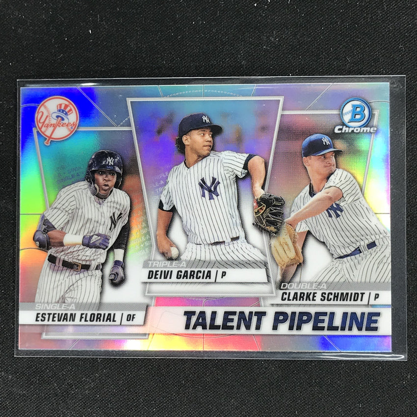 2020 Bowman Chrome FLORIAL GARCIA SCHMIDT Talent Pipeline Holo #NYY-Cherry Collectables