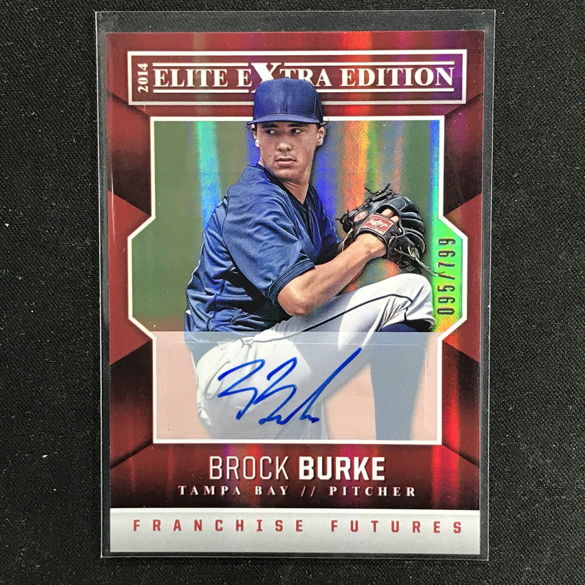2014 Elite Extra Edition BROCK BURKE Franchise Futures Auto Red 95/799-Cherry Collectables