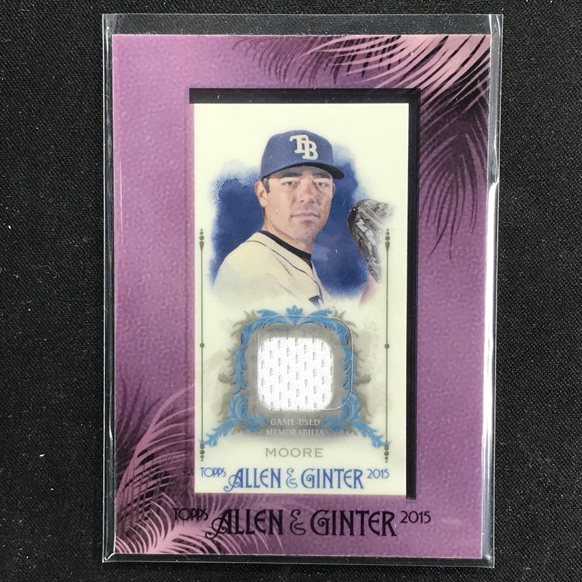 2015 Allen & Ginter MATT MOORE Framed Mini Memorabilia Purple #MMO-Cherry Collectables