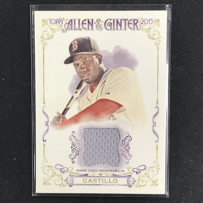 2015 Allen & Ginter RUSNEY CASTILLO Full Size Relic Jersey #RC-Cherry Collectables
