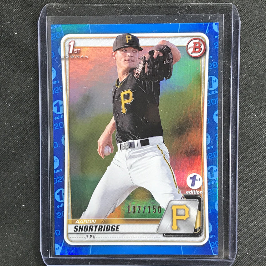 2020 Bowman AARON SHORTRIDGE 1st Bowman 1st Edition Blue 102/150-Cherry Collectables