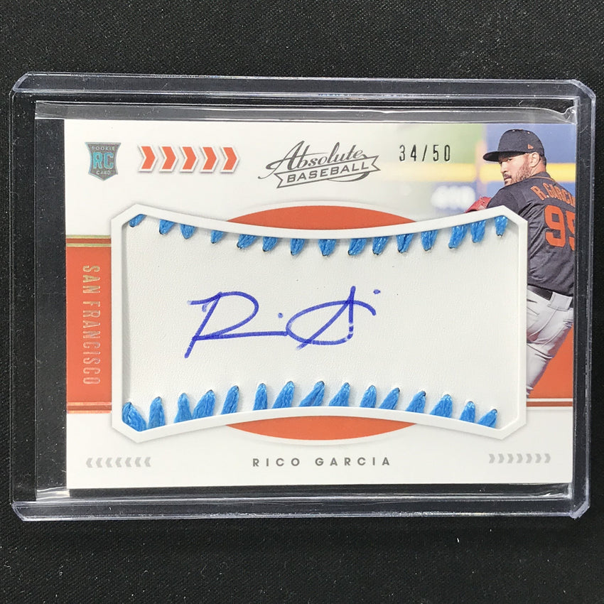 2020 Absolute RICO GARCIA Rookie Baseball Material Auto Light Blue 34/50-Cherry Collectables