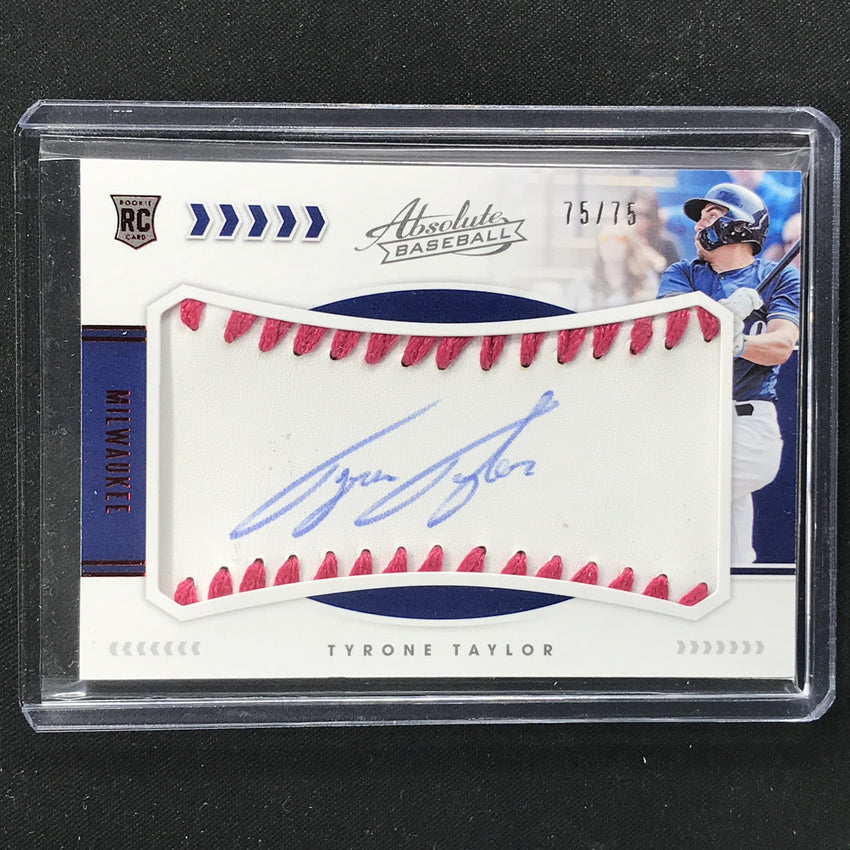 2020 Absolute TYRONE TAYLOR Rookie Baseball Material Auto Pink 75/75-Cherry Collectables