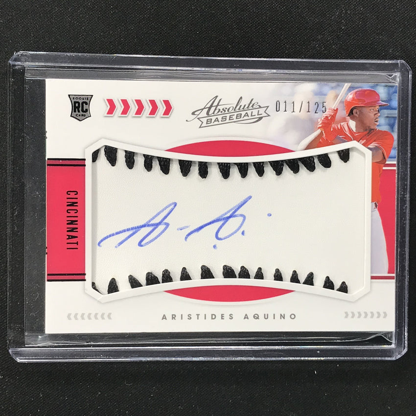 2020 Absolute ARISTIDES AQUINO Rookie Baseball Material Auto Black 11/125-Cherry Collectables