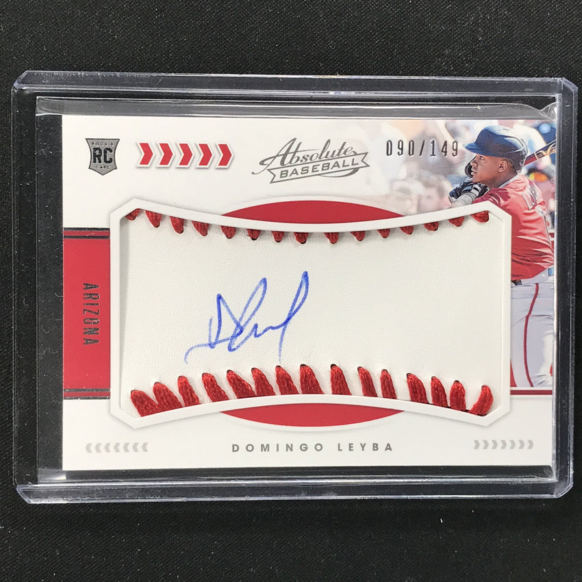 2020 Absolute DOMINGO LEYBA Rookie Baseball Material Auto 90/149-Cherry Collectables