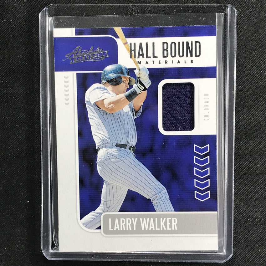 2020 Absolute LARRY WALKER Hall Bound Materials Jersey #LW-Cherry Collectables