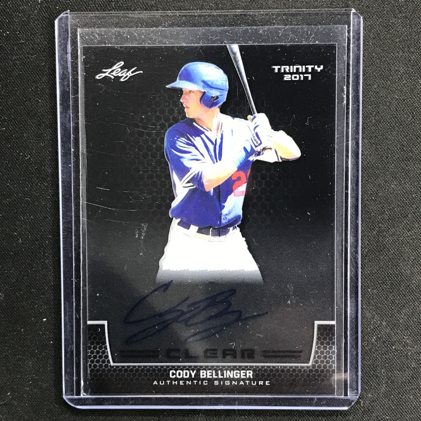 2017 Leaf Trinity CODY BELLINGER Clear Auto #CB1-Cherry Collectables