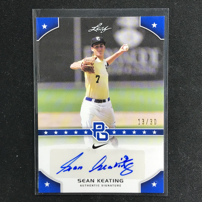 2015 Leaf Perfect Game National SEAN KEATING Auto Blue 13/30-Cherry Collectables