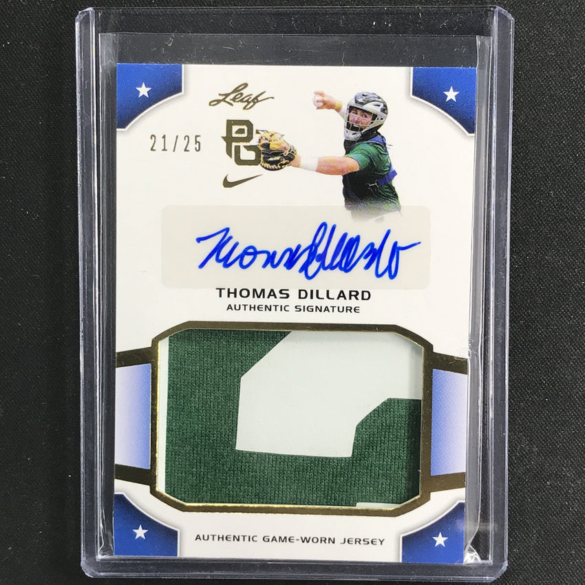 2015 Leaf Perfect Game National THOMAS DILLARD Patch Auto Gold 21/35-Cherry Collectables