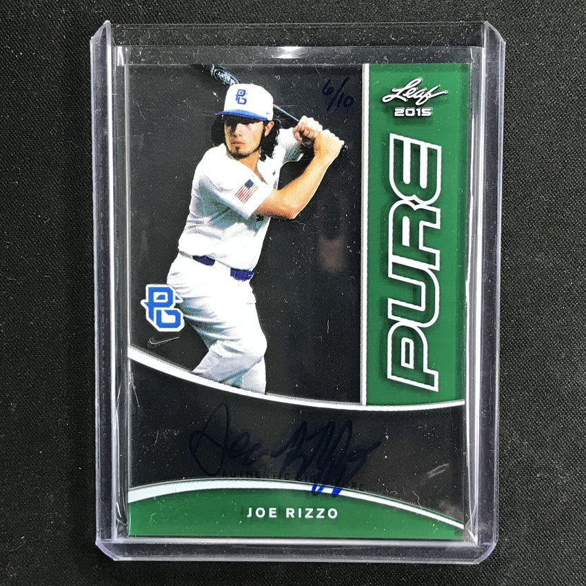 2015 Leaf Perfect Game National JOE RIZZO Pure Clear Auto 6/10-Cherry Collectables